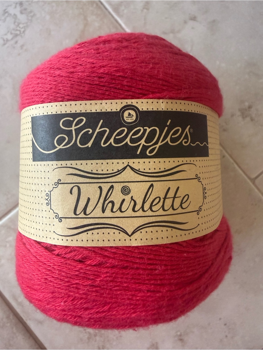Scheepjes Whirlette Lightweight Knit Yarn - Bright Red - Coulis